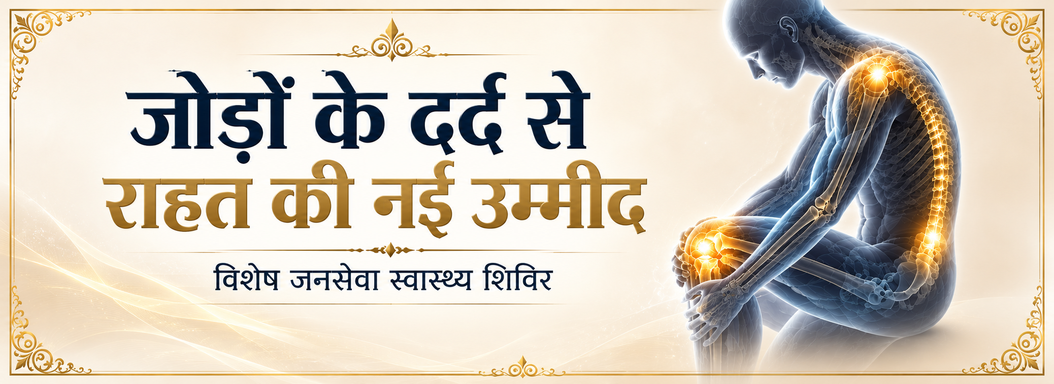 वृंदावन स्वास्थ्य सेवा केंद्र - जोड़ों के दर्द से राहत शिविर